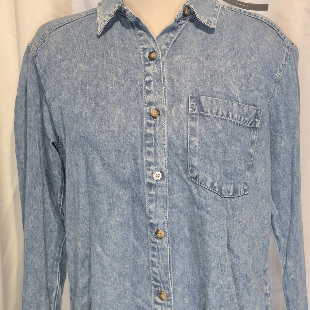 Jane and Delancey Blue Button Down Shirt